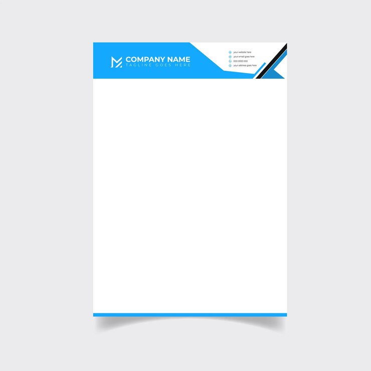 Vector business latter pad design template