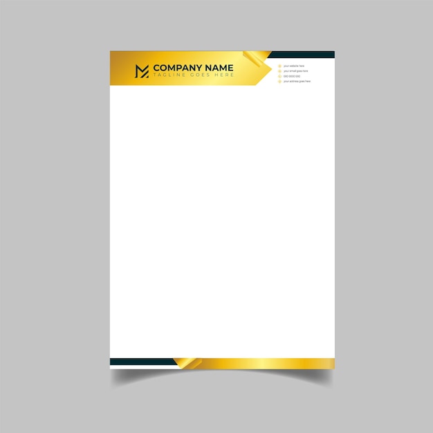 business latter pad design template