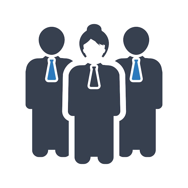 Vector business leader icon