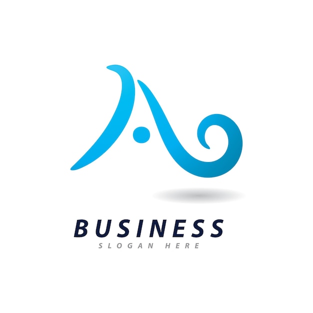 Векторный дизайн логотипа бизнес-буквы