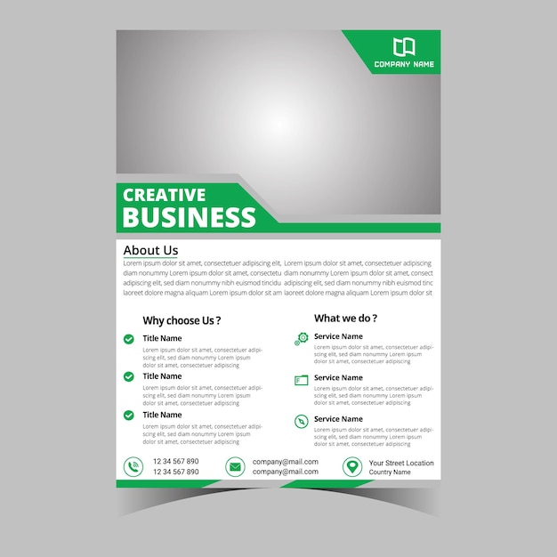 Business letterhead corporate template flyer design