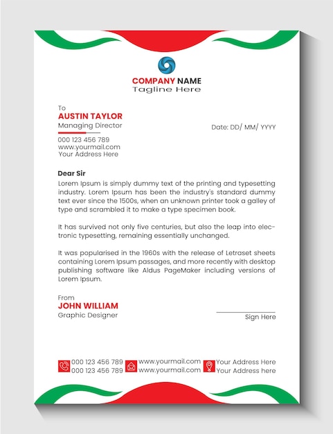 Business Letterhead Design Template