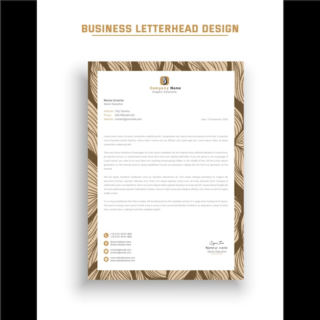 Business Letterhead Design Templates