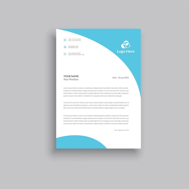 Business letterhead design
