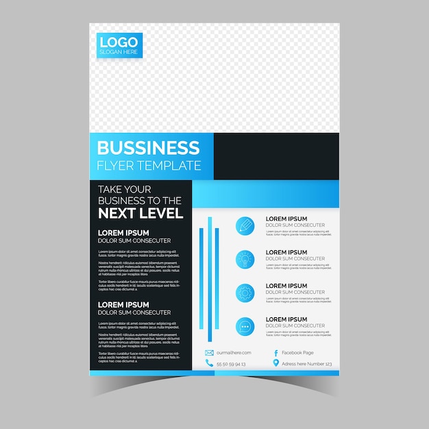 Business letterhead template corporate flyer design