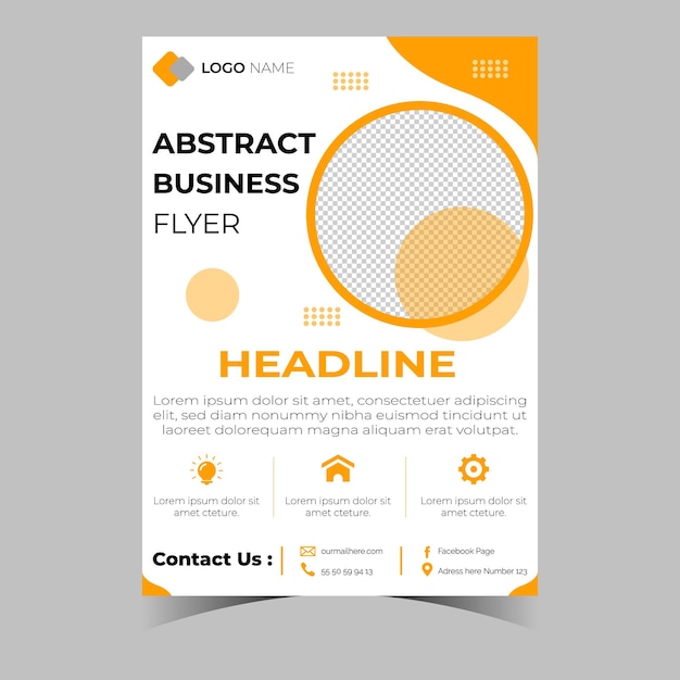 Business letterhead template corporate flyer design