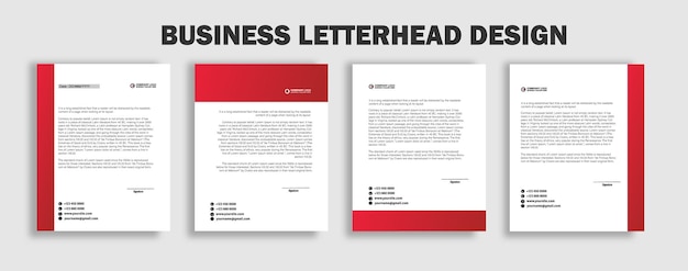 Business letterhead template design