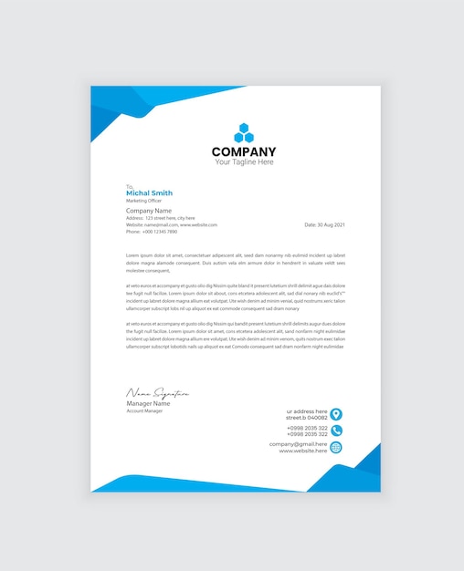 Business Letterhead template