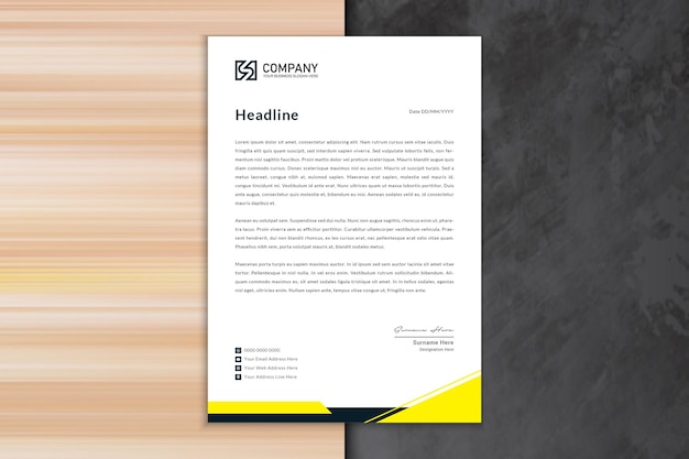 Business letterhead template