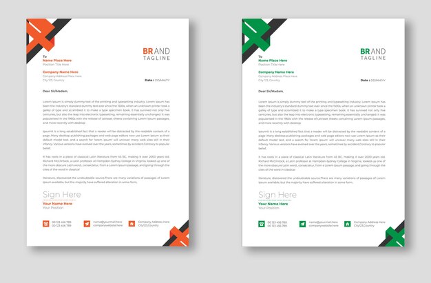 business letterhead template