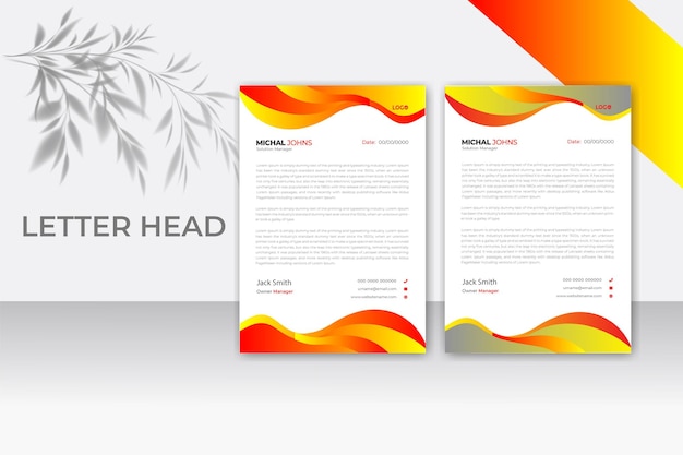 Business Letterhead template