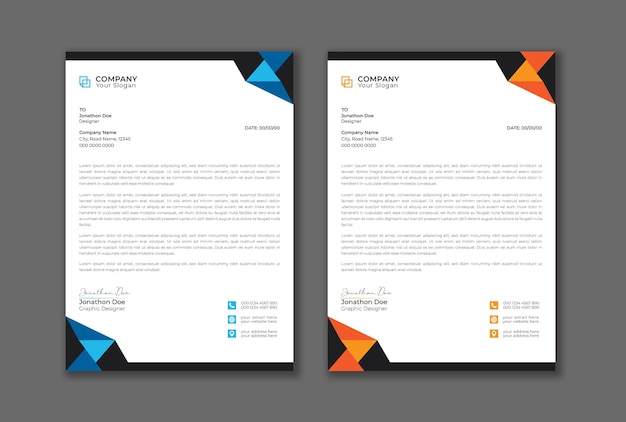 Business letterhead template