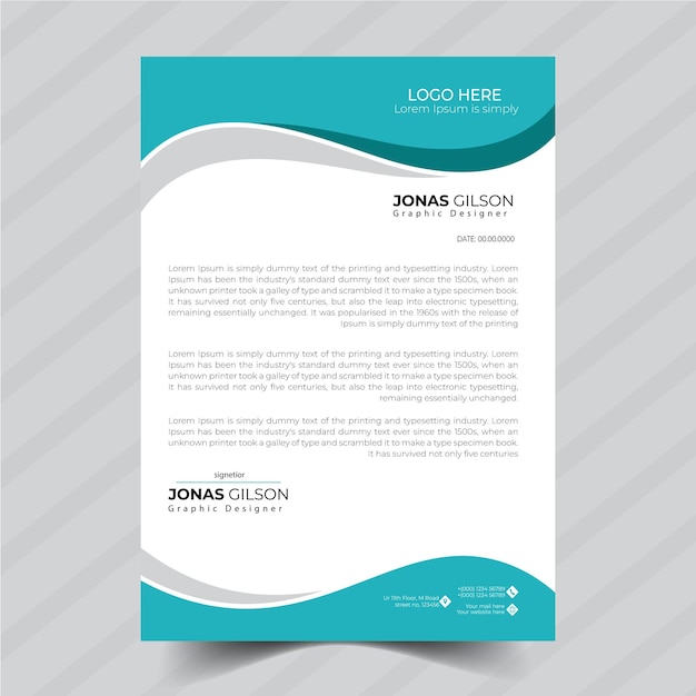 business letterhead template