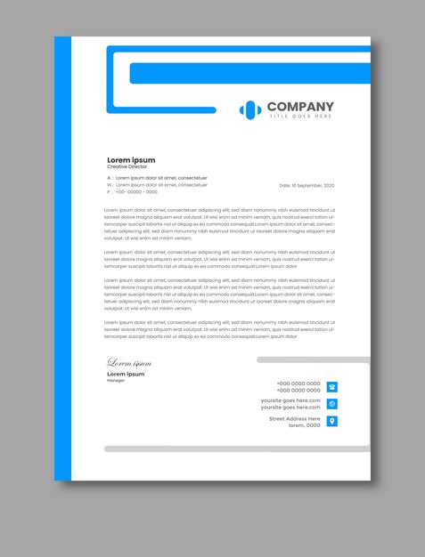 business letterhead templates