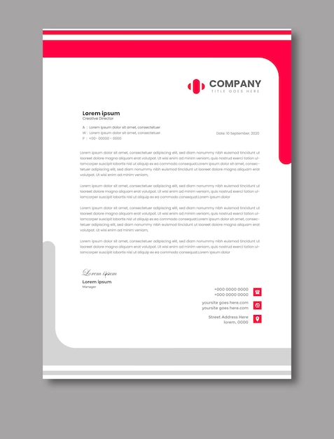 business letterhead templates