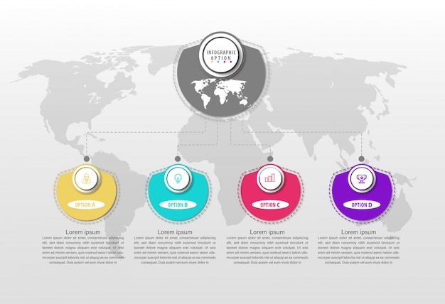 business line infographic design templates