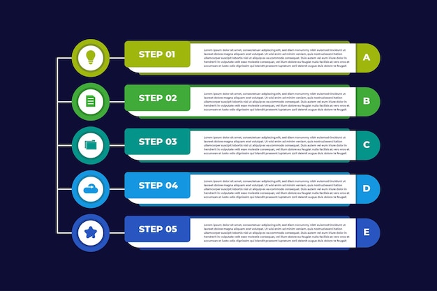 Business List Information Graphic Template