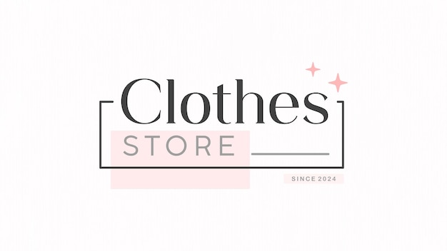 Business logo template clothing store branding design