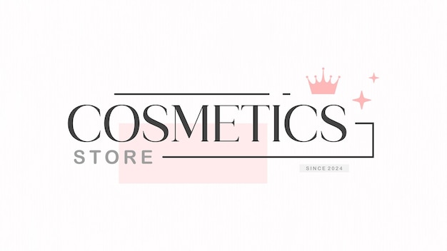 Vector business logo template cosmetic store branding design