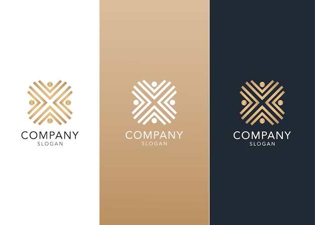 Business logo template minimal branding design vector set