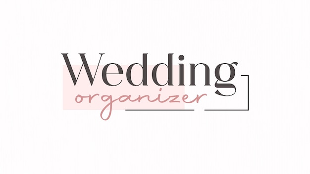 Business logo template wedding organizer branding design