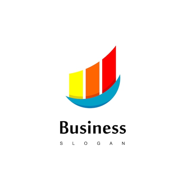 Business Logo With Good Progress Chart Diagram