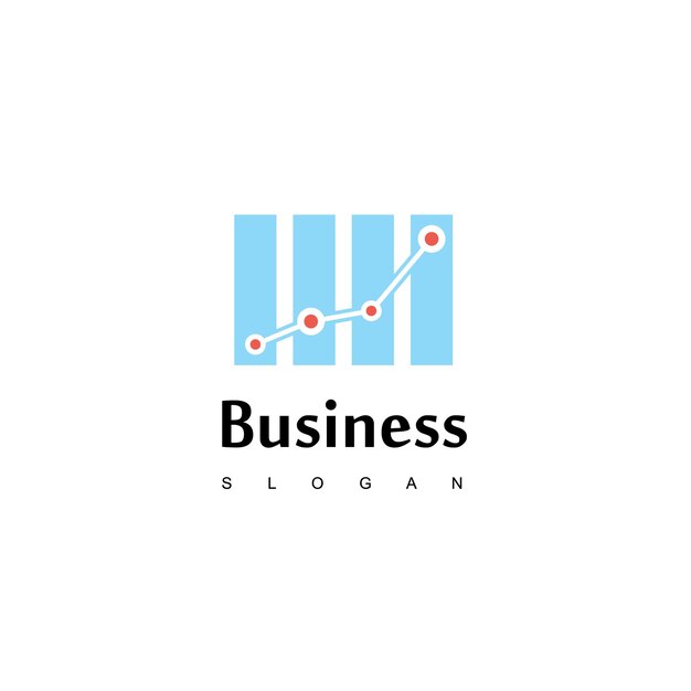 Business Logo With Good Progress Diagram For Business or sales company