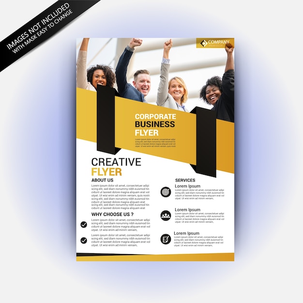 Vector business magazine cover template