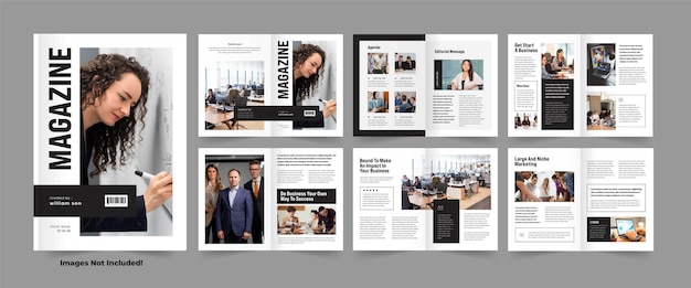 Business Magazine Template Fashion Magazine Design