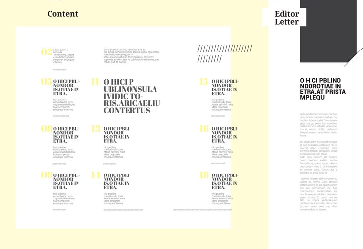 Vector business magazine template page 2 to 3