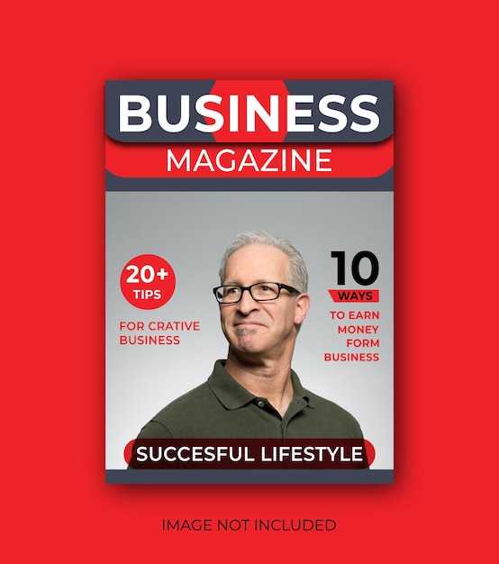 Vector business magazine template