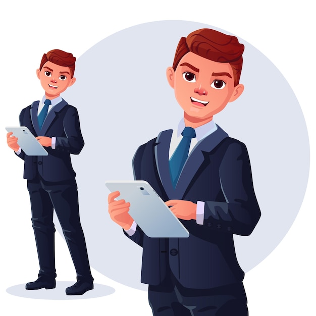 Vector business man character