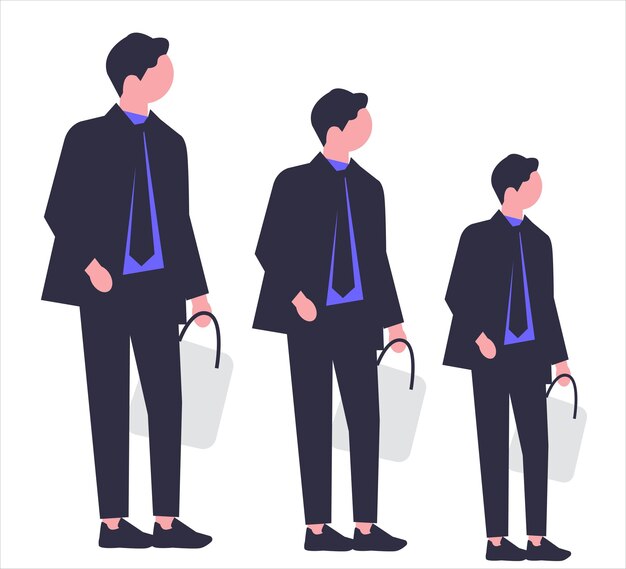 Vector business man illustration