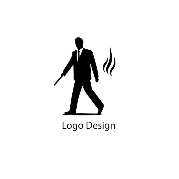 Vector business man logo vector design