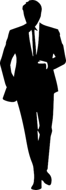 Business man vector silhouette 12