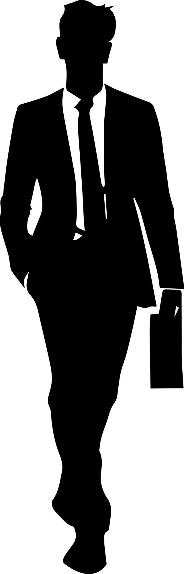 business man vector silhouette design