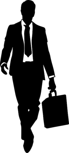 business man vector silhouette illustration