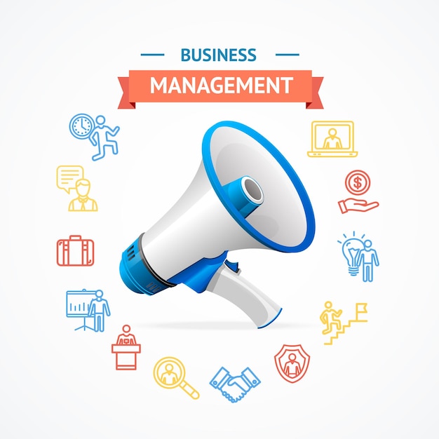 business management concept vector