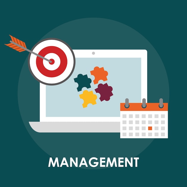 Vector business management graphic