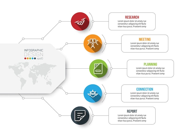 Business or marketing diagram infographic template