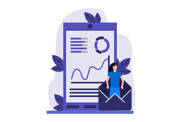 Vector business marketing flat design illustration