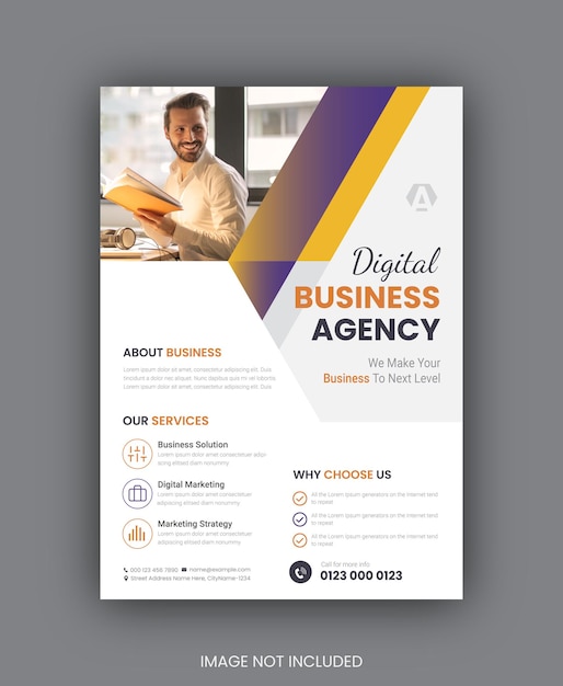 Business marketing flyer template