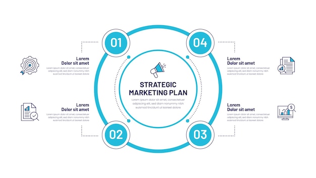Шаблон инфографики бизнес-маркетинга