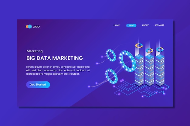 Business Marketing Isometric Vector