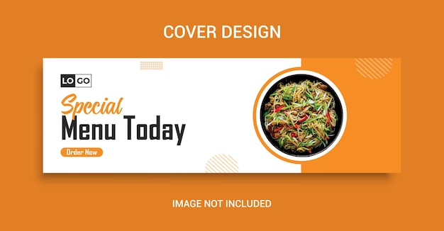 Business marketing promotion timeline food facebook cover