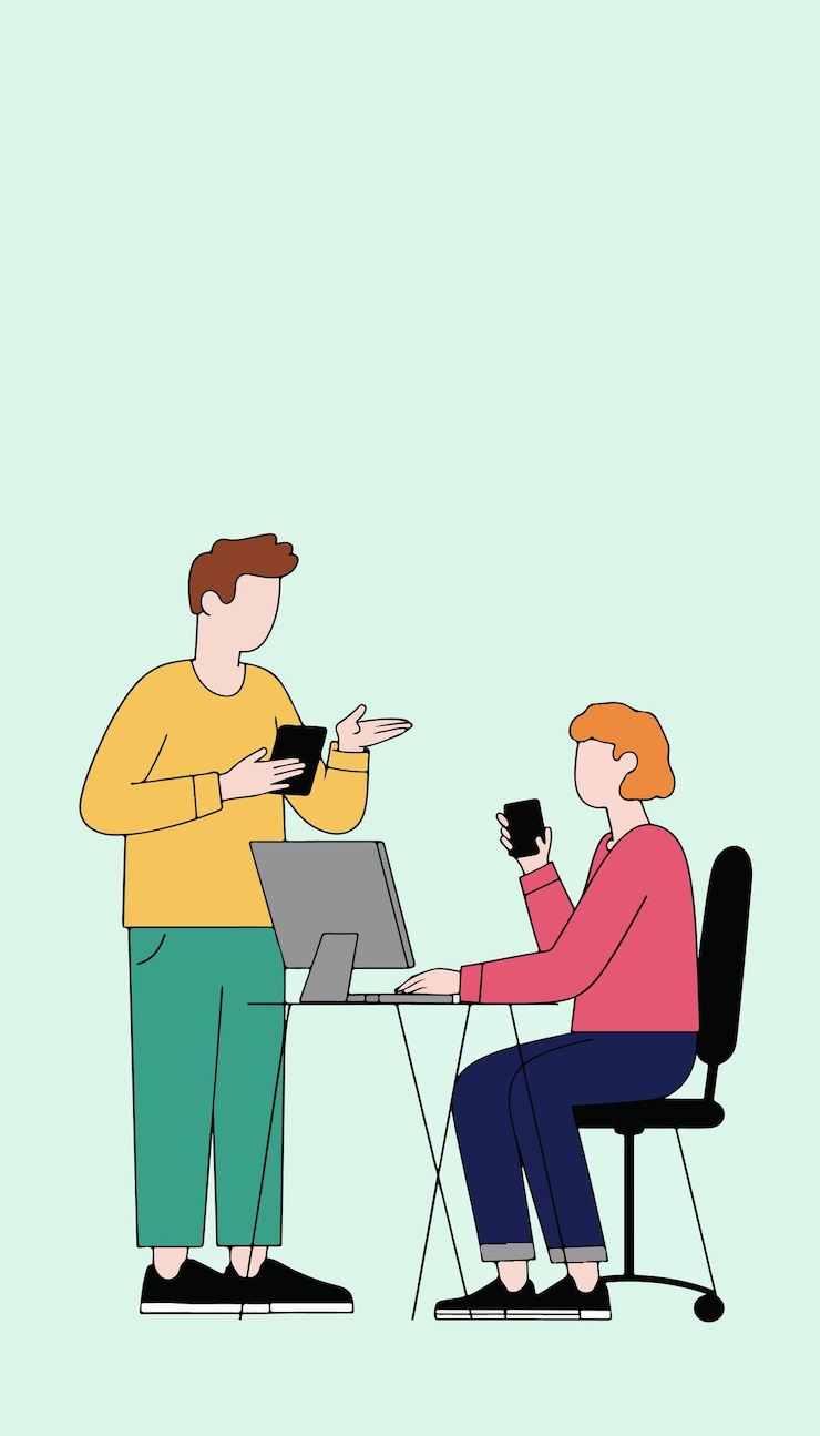 Vector business meeting illustration