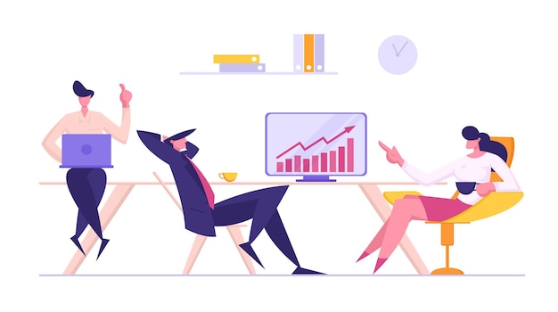 Business Meeting Teamwork Concept Illustration