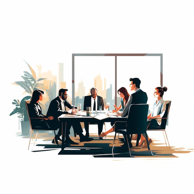 Business meeting vector