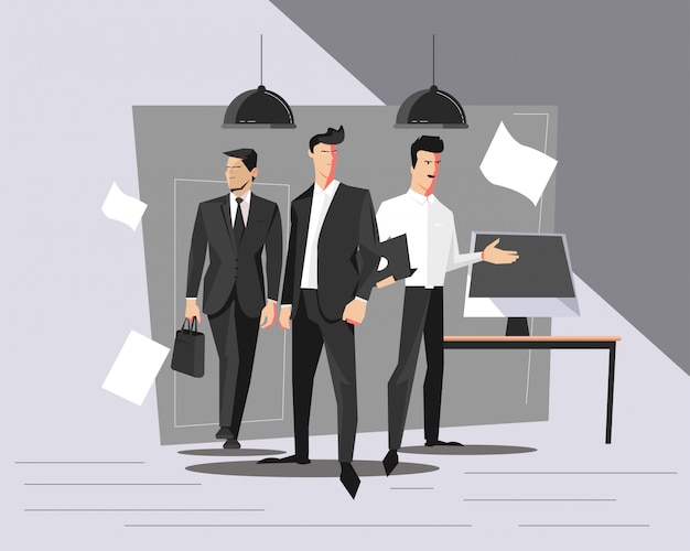 Business Men Teamwork illustratie