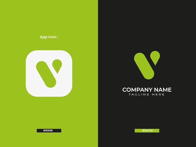 Vector business minimal branding letter logo design